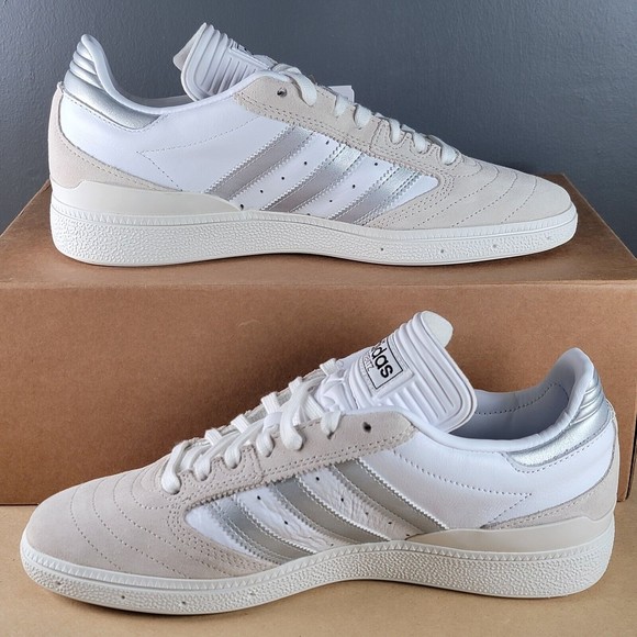 adidas Busenitz Skate Shoes Mens Size 8.5 Athletic White Silver GY6900 - Picture 2 of 5